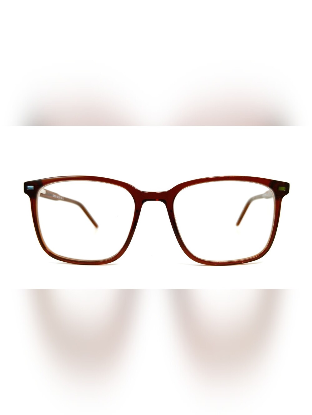 Chief. Classic Men's Translucent Brown Square Eyeglasses.